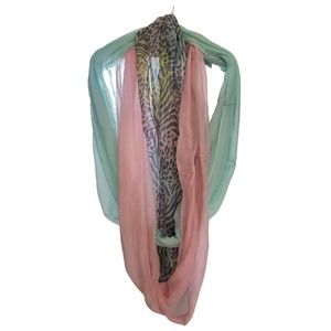 Set of 3 Mesh, Infinity Scarves